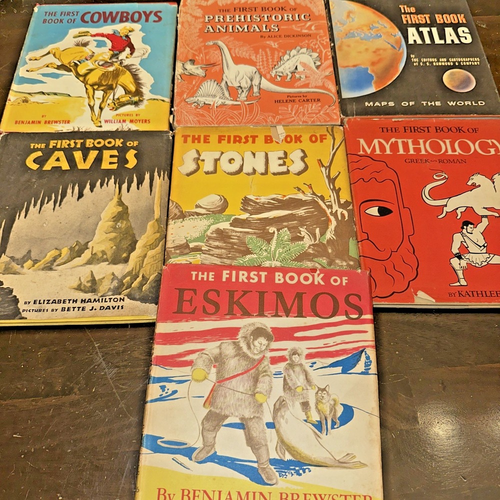 Vintage The First Book Series Lot of 7 Franklin Watts ALL w/ DUST JACKETS 1950s